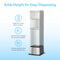 The Water Cooler Base - 720 Series adds 9.5" height to your ice maker, bottled, or bottleless water cooler; features anti-tip and slip-resistant design for stability, and boasts brushed stainless steel for a sleek, seamless appearance.