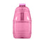 The 1 Gallon BPA Free Juice Bottle in pink (SKU: BT110JBAPK) is shown upright on a white background. This empty, reusable bottle features a matching pink cap and horizontal ridges around its body.
