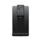 The Reverse Osmosis Countertop Water Dispenser - Q20 features a sleek black design with a digital display and intuitive control panel. It offers adjustable temperature settings and dedicated hot and cold water buttons, along with a dispensing nozzle below. The modern unit includes a refillable tank and utilizes an advanced 3-stage reverse osmosis filtration system to deliver pure, great-tasting water.
