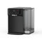 The 3-Stage Reverse Osmosis Countertop Water Dispenser - 630 Series features a sleek black and silver design with a clear, refillable 5L tank and user-friendly touch control buttons on the front panel. This countertop dispenser utilizes advanced reverse osmosis filtration and UV self-cleaning technology to deliver pure, great-tasting water every time.