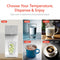 The SIMPL W3 Countertop 2-in-1 Mineralization Water Filter Dispenser features a refillable tank, filtered water, and customizable cold, room, or three hot temperature options. Choose Your Temperature, Dispense & Enjoy.