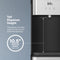 The 3-Stage Bottleless Water Filtration Dispenser - 430 Series features a tall 10.5-inch dispense height to accommodate larger glasses and bottles, advanced 3-stage filtration for pure refreshment, and displays the Brio logo at the top.