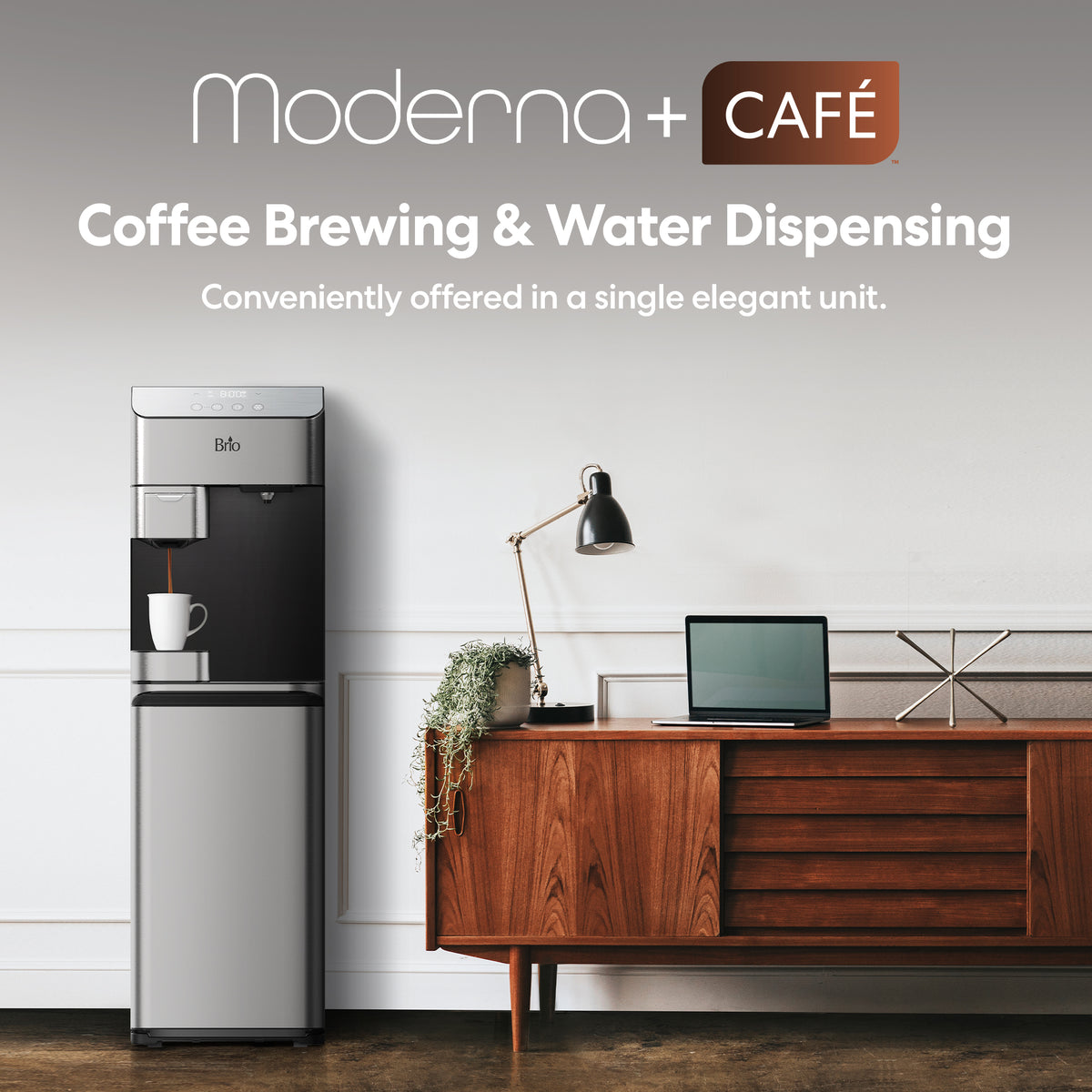 Brio Moderna 4-Stage Reverse Osmosis Coffee Maker  Bottleless Water Cooler