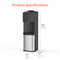 A black and silver Top Load Water Cooler Stainless Steel - 130 Series with product specifications listed: height 36.5 in (92.6 cm), width 10.8 in (27.4 cm), and depth 12 in (30.5 cm). Designed with dual-temperature dispensing and a convenient no-spill system, this unit provides both style and functionality. Text reads Product Specifications at the top.