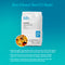 A white bag labeled Mixed Bed DI Deionizing Resin - Type P stands on a blue background. An inset shows amber resin beads. Text highlights high regeneration, low TOC, and suitability for ultra-pure water applications.