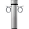 A tall, rectangular silver under sink water filter with connection lines and a black top labeled “Brio” stands out for its modern design. The front displays “Premium Multi-Stage Filter.” This NSF certified 16″ Premium Under Sink Filter PFAS-Reduction System is a sleek and efficient choice, perfect for enhancing any home or office water filtration setup.
