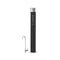 The 26" High Capacity All-in-One Under Sink Water Filter & Faucet by Brio features a sleek black cylindrical design with a metallic silver top, 3-stage filtration, and comes with a silver tap, all shown against a plain white background.