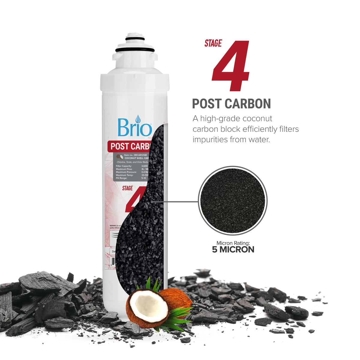 Brio Stage 4 Post-Carbon Filter - CLPOURO420SCV2