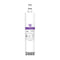 A white cylindrical 43965081 Refrigerator Filter for Whirlpool® 4396508 and KitchenAid® 4396547 stands upright on a white background, featuring black text, a purple band labeled 12, a nozzle at the top, and a coconut shell carbon block.