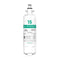A white Refrigerator Filter – Blomberg® 4874960100, Grundig® 487960000 (1 Pack) with green and black labeling stands upright on a white background. This NSF-certified coconut shell carbon filter should be replaced every 6 months.