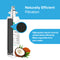 The Refrigerator Filter – Blomberg® 4874960100, Grundig® 487960000, 1 Pack uses a high-grade natural coconut carbon block to efficiently filter impurities from your water. An image of a coconut is shown at the bottom.