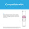 A white 6022A Refrigerator Filter compatible with GE MSWF, 101820A, 101821B, and RWF1500A stands upright on a white background. It features NSF-certified coconut shell carbon block filter technology.