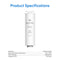 The SIMPL PAC 2-in-1 Composite Filter (model RFCLCTPOUW2) is shown above: white, 528-gallon capacity, 39.2–104°F operating temperature, for TDS under 550 ppm.