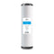 The Whole House 20" Anti-Scale Filter is a cylindrical water filter cartridge with black end caps, a white body, and a blue and white front label showing product details for whole house anti-scale protection.