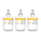 Three DA2900003G Refrigerator Filters (3-Pack) – Samsung® DA29-00003G with yellow labels and black and white text are shown side by side against a white background.