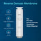 The RO Membrane Filter 200GPD - Q20 Dispenser is displayed on a blue background, featuring icons for contaminant reduction, easy installation, up to 24 months' use, and 200 GPD capacity. Compatible models appear on the right.