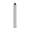 A tall, rectangular, silver 26″ Premium Under Sink Filter with black end caps stands upright against a white background. The top is fitted with a small nozzle or connector—engineered as an NSF certified water filter for under sink systems, this cartridge offers reliable PFAS reduction and delivers up to 1950 gallons of cleaner drinking water.