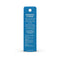 A blue rectangular label with a round hole at the top for the Safe Home Bacteria in Drinking Water Test Kit outlines the importance of E. coli testing, lists contents, notes cautions, and displays contact info at the bottom.