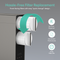 Close-up of the Tankless RO Undersink Filtration System 800GPD – AQUUS Series with two front filters being removed, highlighted by green arrows. Text: Hassle-Free Filter Replacement; icons: no tools, easy front access, long filter life.