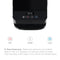The base of the 3-Stage Black Stainless Filtered Countertop Water Cooler - Moderna Series showcases three distinct icons for hot, room temperature, and cold water selection, accompanied by descriptive text detailing its tri-temp dispensing capabilities. This Moderna Series countertop unit also boasts advanced 3-stage filtration, delivering fresh and pure water in every sip.