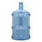 The 3-Gallon Polycarbonate Water Bottle w/ Screw Cap, featuring a transparent blue design and white cap, is pictured on a plain white background, ideal for water dispensers.