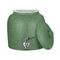The GEO Porcelain Ceramic Crock Water Dispenser in Green Speckled features a textured finish, metal spigot, and a matching removable lid—ideal for use with a 5-gallon water bottle.