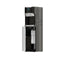 A black and silver 2-Stage Bottleless Water Filtration Dispenser - 420 Series with an open lower compartment displaying two vertical filter cartridges inside, featuring advanced 2-stage ultrafiltration and a convenient self-cleaning function.