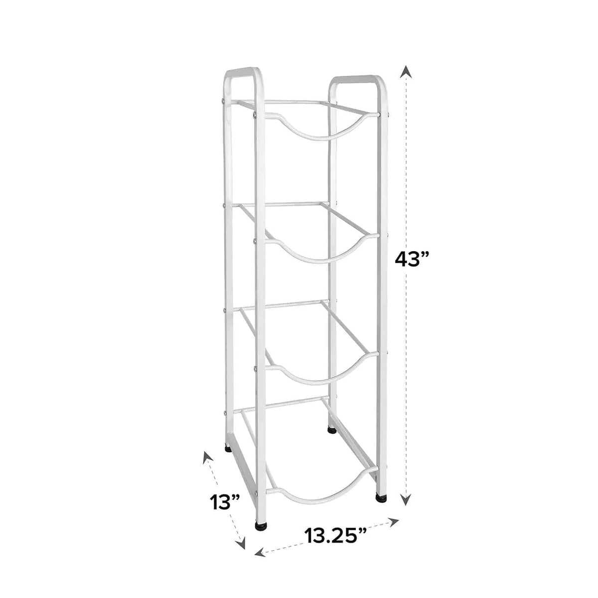 White discount bottle rack