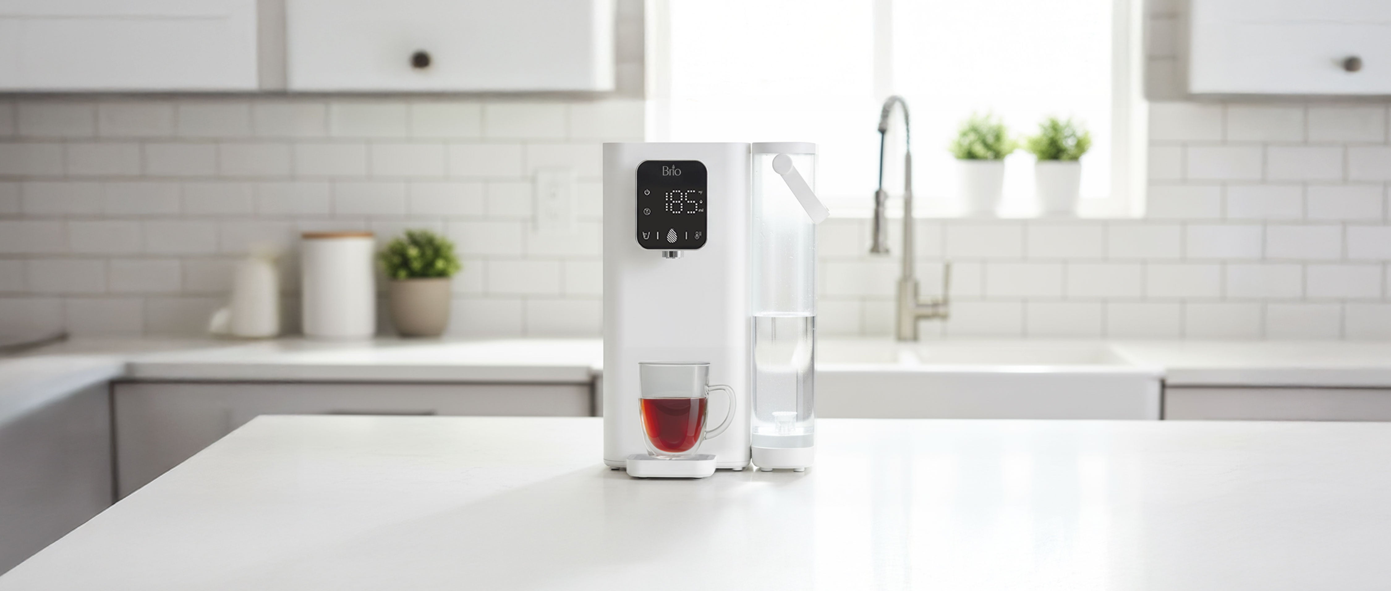 Powerful Ultrafiltration Meets Compact Convenience. Introducing the Brio SIMPL W2A Countertop Water Dispenser