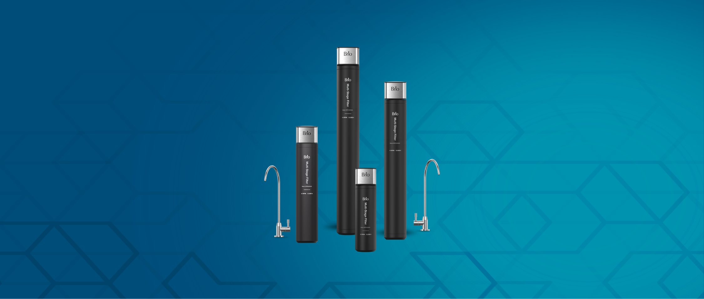 Maximum Filtration, Minimal Design. New Brio Single Housing Filtration Systems