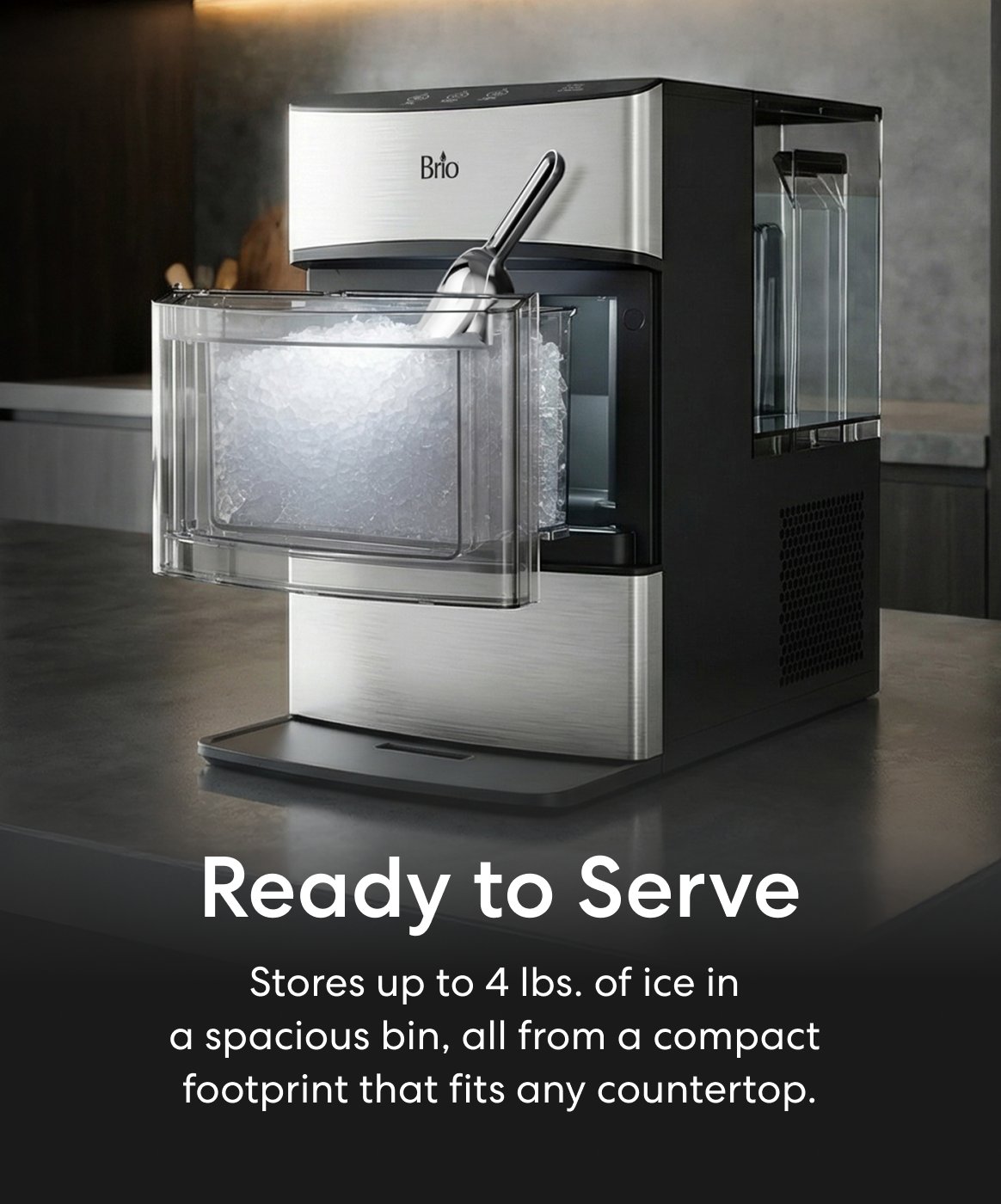Countertop Nugget Ice Maker With Refillable Tank - Brio 740i Series