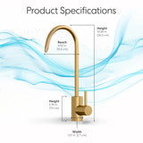 Brio Modern Series Water Faucet – Brushed Gold