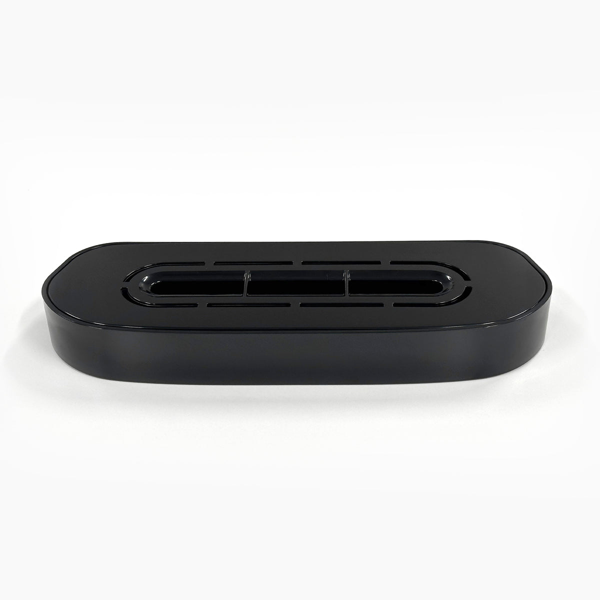 A Drip Tray and Cover 320 Black Bottom Load (model CLPOU320BUVF4P) is displayed against a white background.