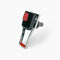 300 Series Dispenser Paddle Black with a red button and a chrome-finished metal lever.
