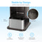 The Water Cooler Base - 720 Series Ice Maker Bottled & Bottleless Water Cooler features labeled front and rear brackets, a wide anti-tip base, slip-resistant grip feet, and an extra secure Brio Base bracketing kit. Stable by Design—built to stay securely in place.