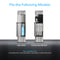 Two silver Water Cooler Base - 730 Series Bottled & Bottleless Water Coolers, labeled CLBL730SC and CLPOU730UVRO4CF, are displayed side by side. Above them, a blue "Fits the Following Models" title lists compatible water cooler stand options.