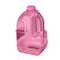 The 1 Gallon BPA Free Juice Bottle in pink (SKU: BT110JBAPK) is a translucent, handled plastic jug with a screw-on cap, perfect as a reusable water bottle and shown against a white background.