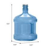Two Gallon Polycarbonate Plastic Reusable Water Bottle with Screw Cap