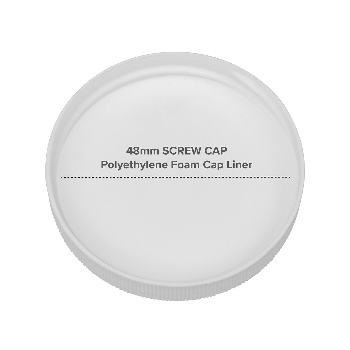 This Two Gallon Polycarbonate Plastic Reusable Water Bottle comes with a white 48mm screw cap featuring a polyethylene foam liner and is made from impact-resistant materials.