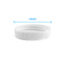The 48MM Water Bottle Screw Cap is shown on a plain white background with a blue double-headed arrow and measurement label above, highlighting its 48mm diameter. This leak-proof, white ribbed plastic cap is ideal for replacing water bottle caps and ensures secure storage.