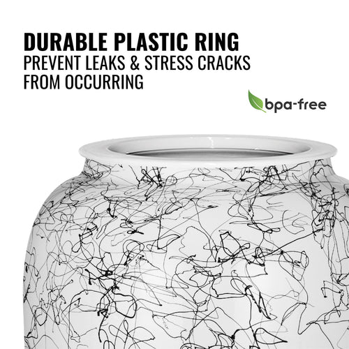 GEO Porcelain Ceramic Crock Water Dispenser - Multiple Colors
