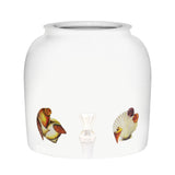 GEO Porcelain Ceramic Crock Water Dispenser - Sea Shells