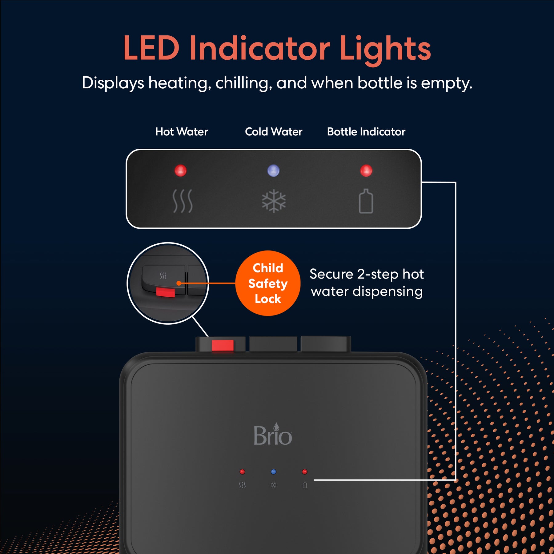 Brio 130 Series Bottom Load Water Cooler