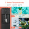 The Bottom Load Water Cooler - 130 Series dispenses cold (ice water with lemon), room temp (plain water), and hot (steaming tea) water—each with visual indicators for easy use.