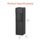 Bottom Load Water Cooler - 130 Series in black, with labeled dimensions: 41.73" (106 cm) high, 11.81" (30 cm) wide, and 14.37" (36.5 cm) deep; "Product Specifications" appears at the top in red text.