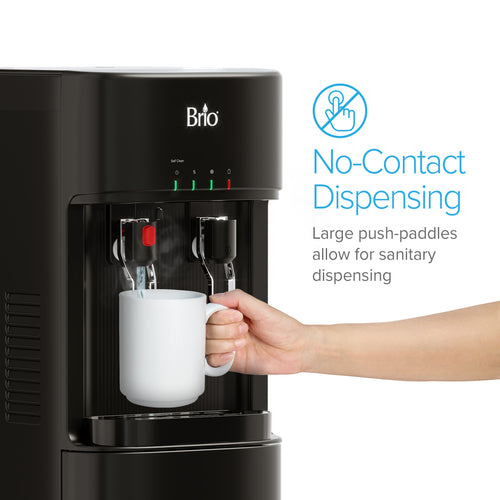 Brio 300 Series Black Bottom Load Water Cooler