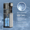 The Stainless Steel Bottom Load Water Cooler - 300 Series features a visible inner tank, large jug capacity, and Brio’s advanced self-cleaning tech to reduce contaminants, improve taste, minimize upkeep, leave no residue, and includes a child safety lock.