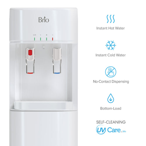 Brio 300 Series White Bottom Load Water Cooler