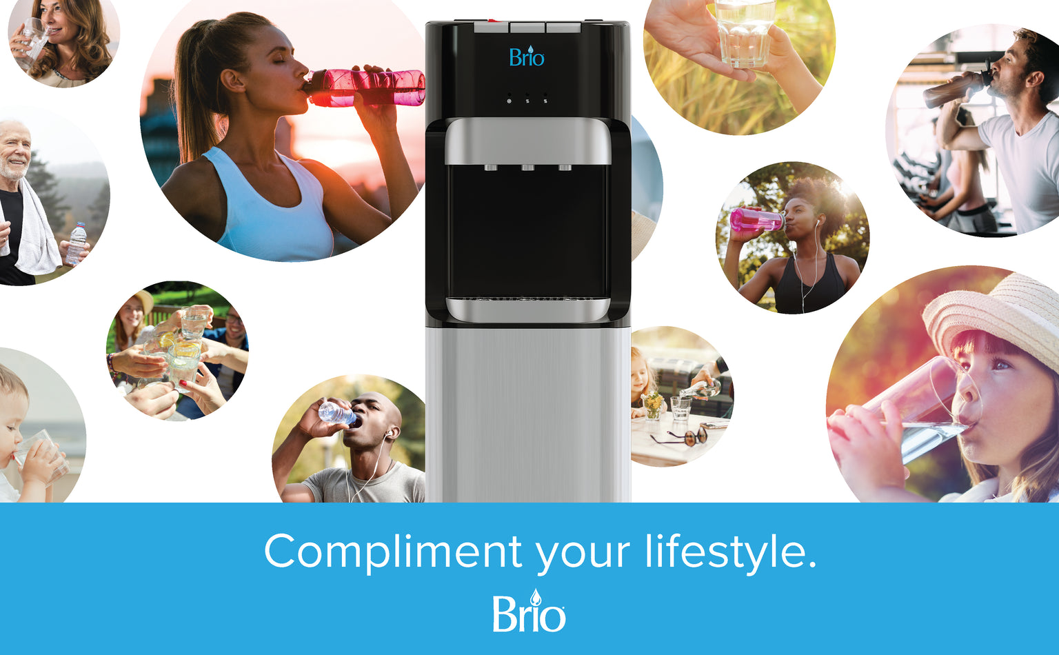 400 Series Bottom Load Water Cooler With Hot Water Brio Brio Water