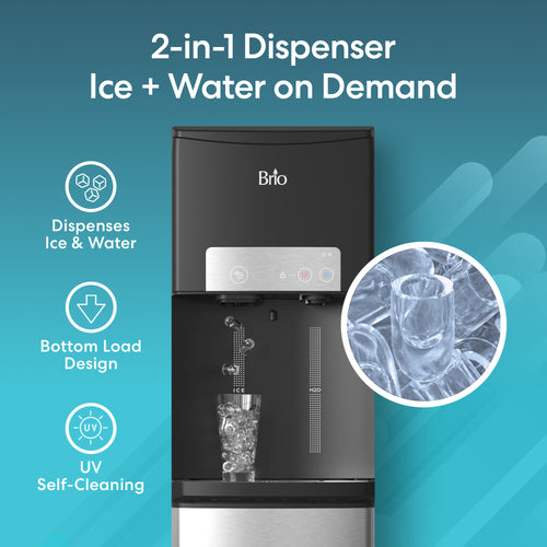 Brio 420 Ice Dispenser & Bottom Load Water Cooler